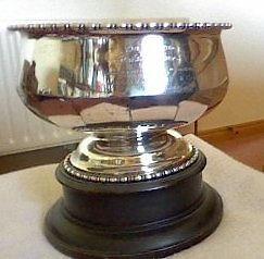 Antique Large Silver Bowl/Cup with Plinth