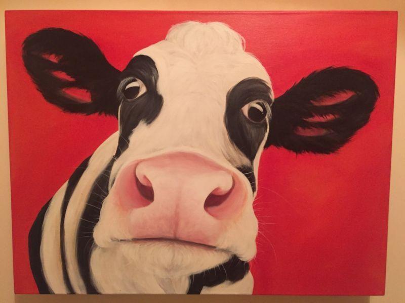 The Cow Lady of Cornwall Original Painting