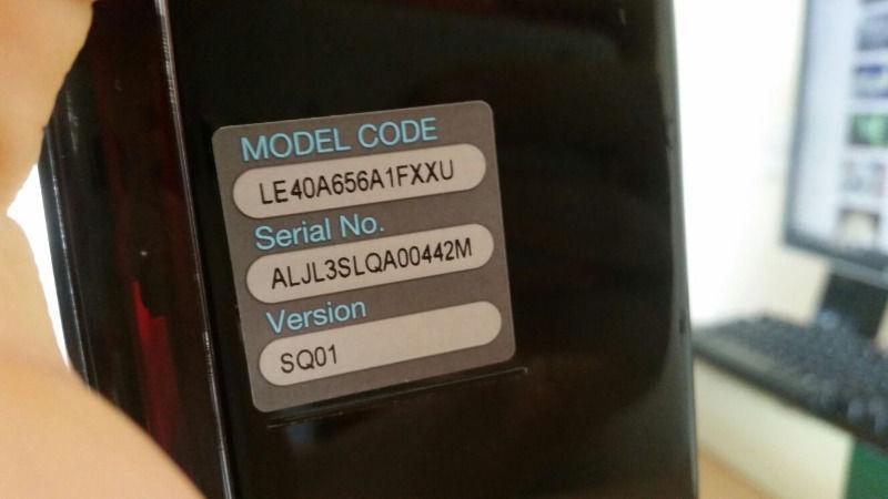 Samsung LE40A656A1F screen damaged