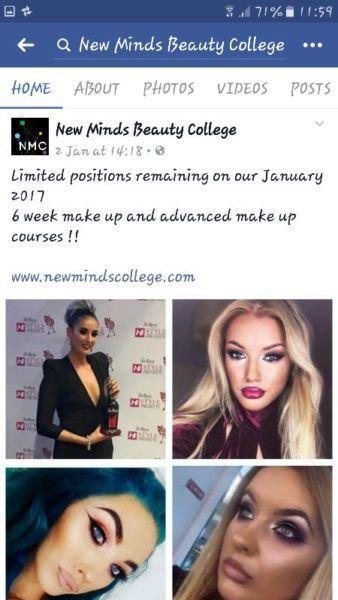 6 week make up course voucher with Inglot Mua's