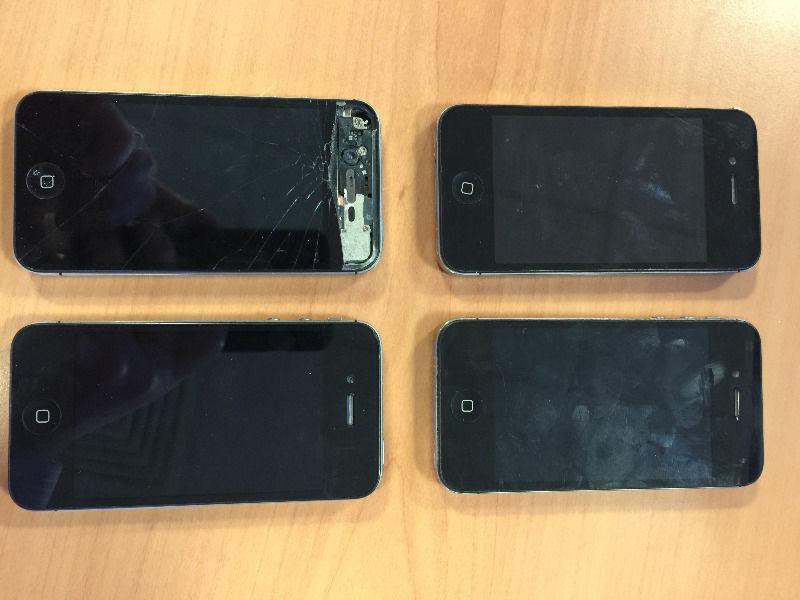 12 Faulty Iphone 4 & 4s