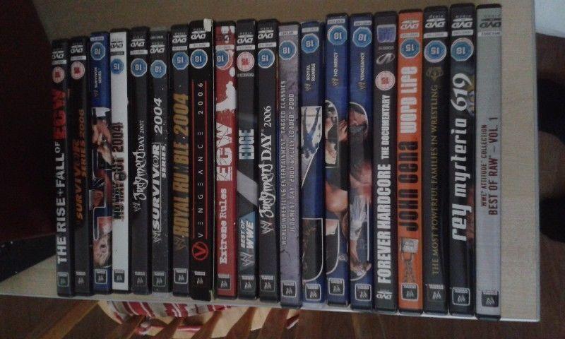 WWE DVDS FOR SALE €5 - €15