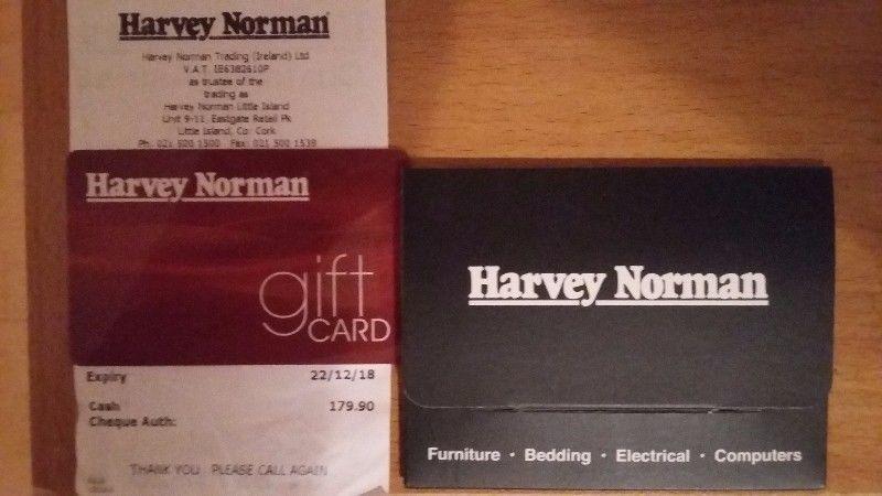 Harvey Norman Gift Voucher worth 179.90