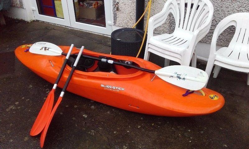Blisstick MAC 1 Kayak AT 4play paddle and Split paddles for sale!