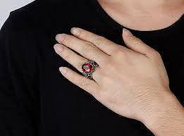 316l punk cross zircon vintage men women finger ring jewellery