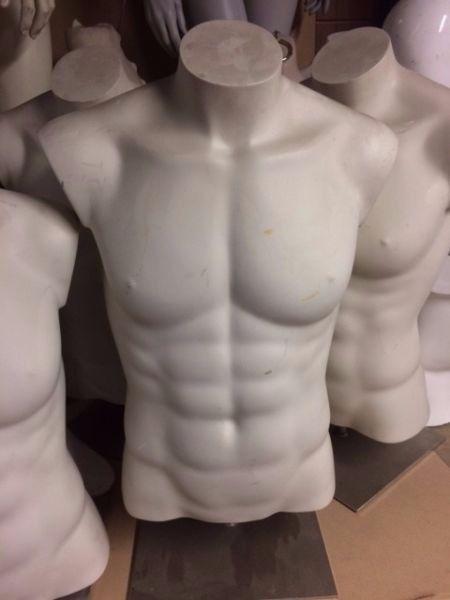 ** WHOLESALE CLEAROUT ** MANNEQUINS MALE CHEST ON STAND