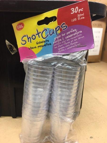 *** FREE STOCK to Online Sellers Party Shot glasses (joblot)