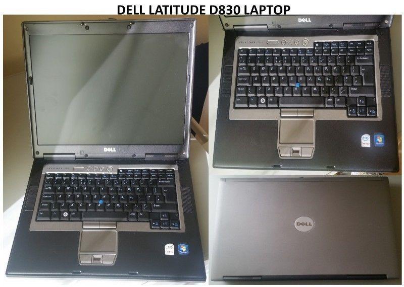 Dell Latitude D830 Laptop .Win 7 pro