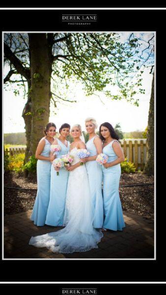 Wedding dress and bridesmaids dresses excellent condition