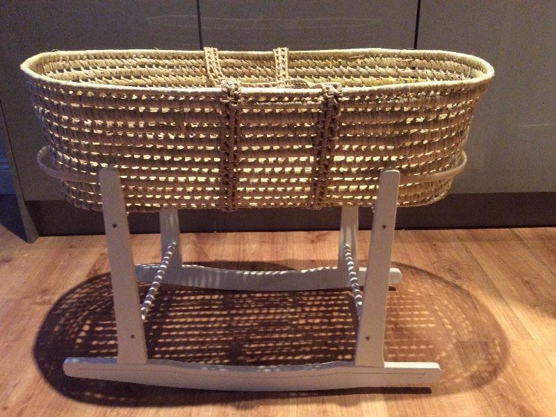 1 Moses basket and 1 stand for sale - excellent condition (in the Douglas/Turners Cross areas)