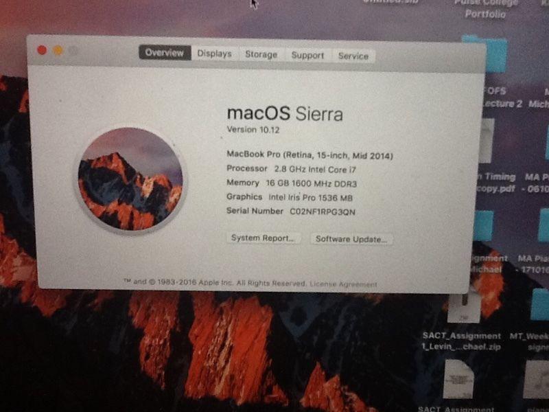 2014 15 inch MacBook Pro