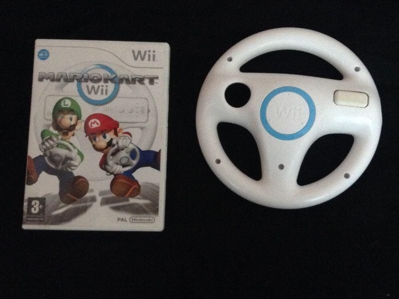 Nintendo Wii. MarioKart +wheel