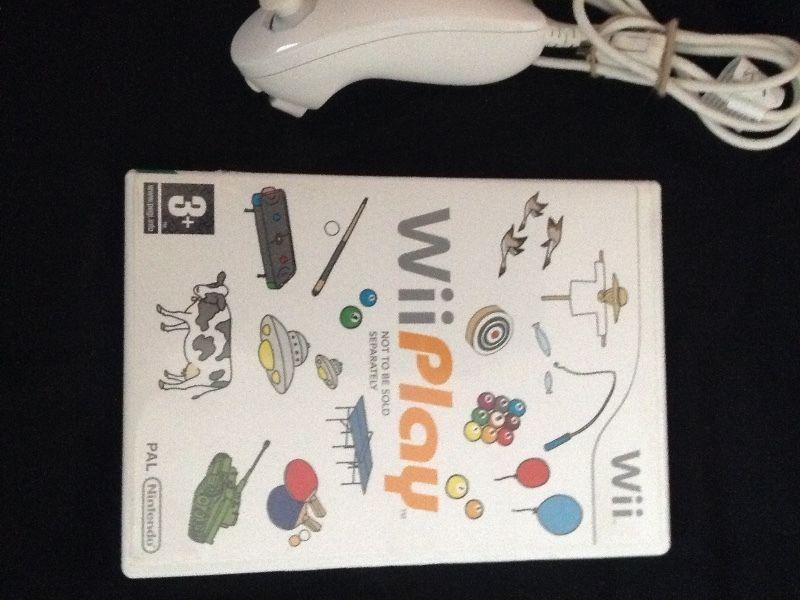 Wii play +nunchuk