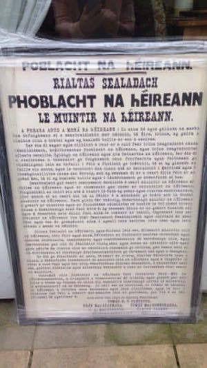 Framed prints of the Irish Proclamation for sale