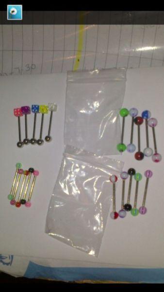 Huge variety of piercing jewelry for Sale (Tongue,Lip,Belly button,Eyebrow)(158 in total)