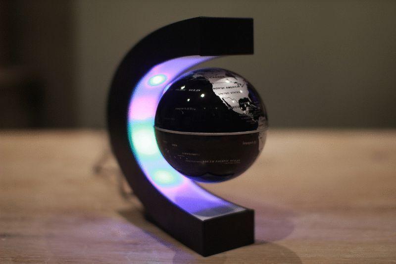 Floating Globe LED World Map Magnetic Levitation Light Antigravity Magic Novel