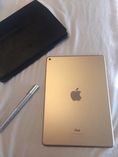 iPad Air 2 64gb Golden - Newest Edition Barely Used - With Wacom Stylus and Smart Cover