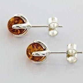 Sterling Silver earrings with Baltic Amber