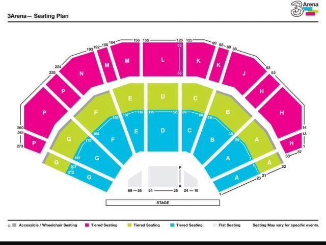 2 tickets Billy Connolly 3 Arena 17 Feb