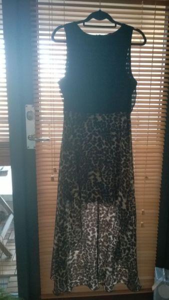 Casual elegant Animal print tail dres