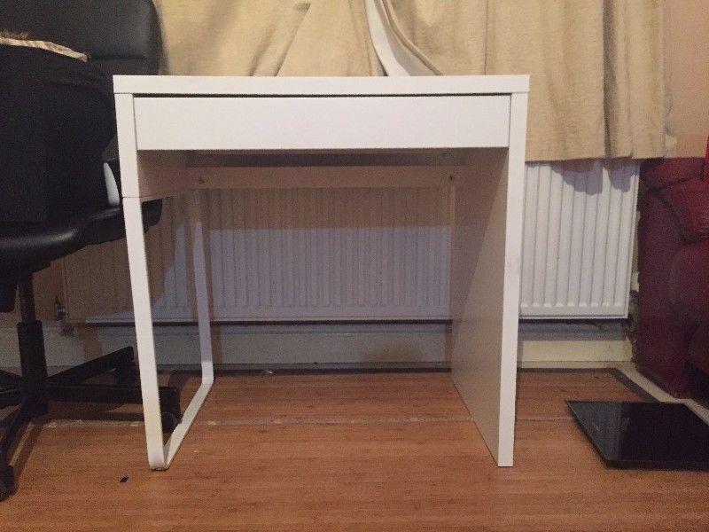 IKEA white micke desk