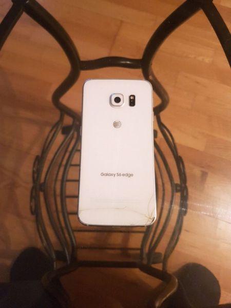 White Samsung s6 edge 32 gb internationally unlocked