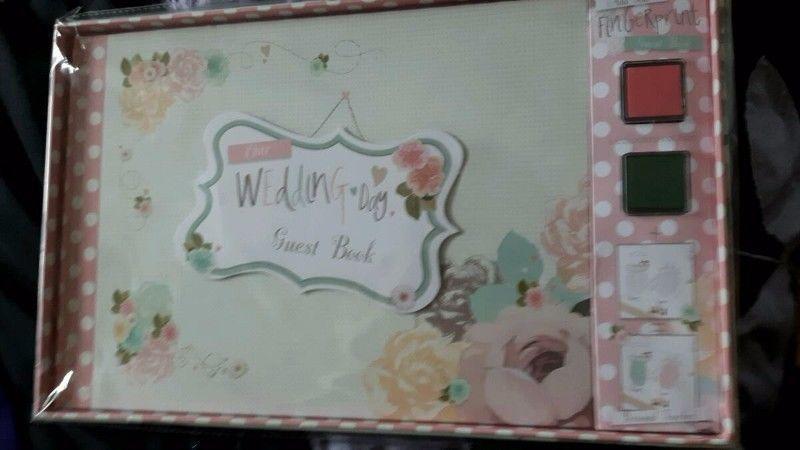 Hallmark Vintage wedding guest book with extras new