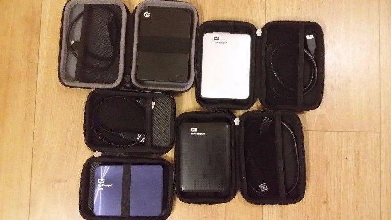 4 Portable Hard Drives for Sale