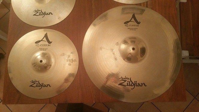 Zildjian A Custom Cymbals 8, 10, 14, 16, 18, 18, 20