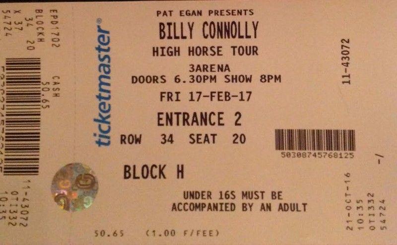 Billy Connolly High Horse Tour