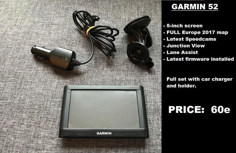 Garmin sat nav with ALL EUROPE 2017 map (45 countries)