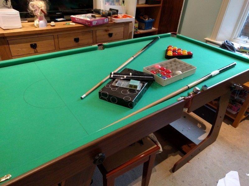 6ft Snooker or pool table for sale, good condition