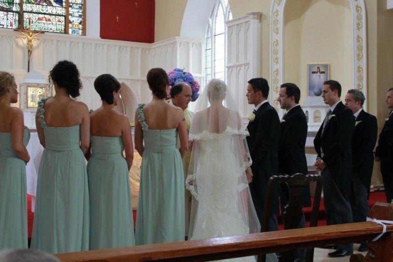 Chantilly lace wedding veil
