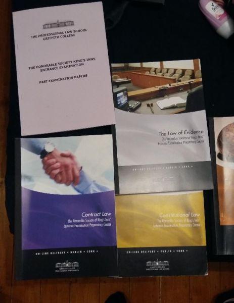 Kings Inns Prep Course Griffith Manuals- All 5 for sale