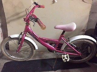 Girls Retro Pink Bike - Sparkle Bumper