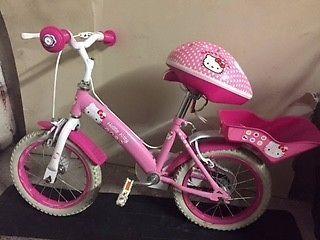 Hello Kitty Bicycle plus Hello Kitty Helmet