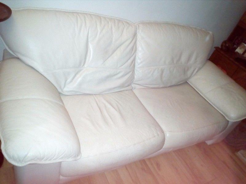 Leather Settee