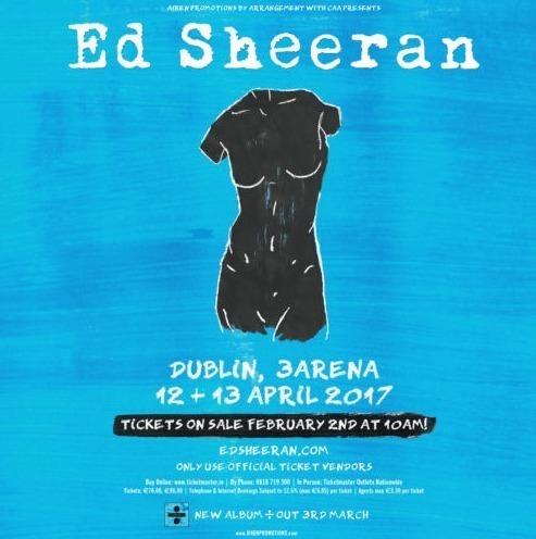 Ed Sheeran Tickets - Dublin 2017