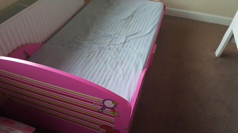 Girl's bed and mattress