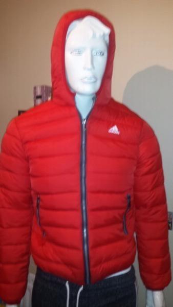 Adidas and Armani mens bubble jackets
