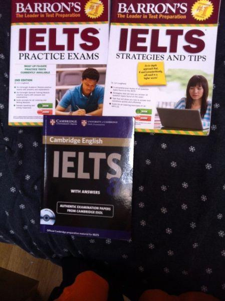 Barron's ielts books and Cambridge 8, all for €40