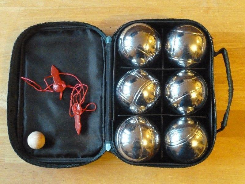 Jeu de Boules set in bag