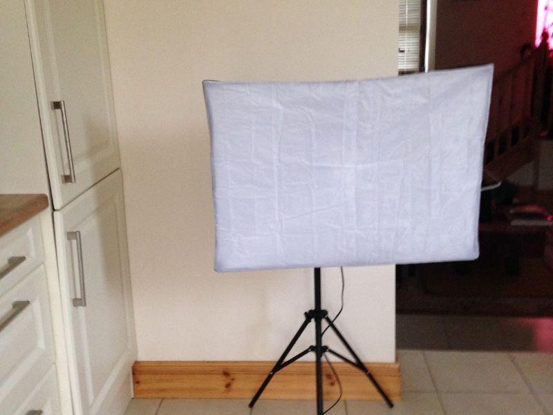 2 soft box lights