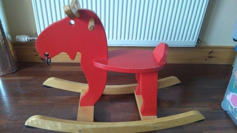 Wooden rocking-moose IKEA