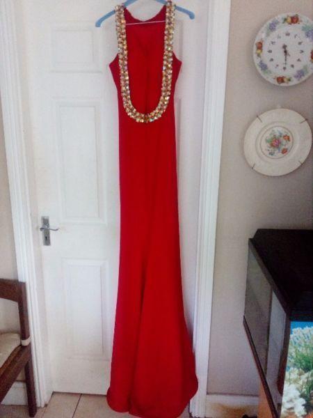 Pia Michi Red Dress Code 1220 Size 10