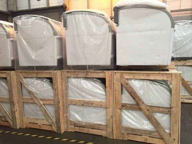 Chest Freezers - Refrigeration Equipment - Large Used Glass Lid Chest Freezers- All Working