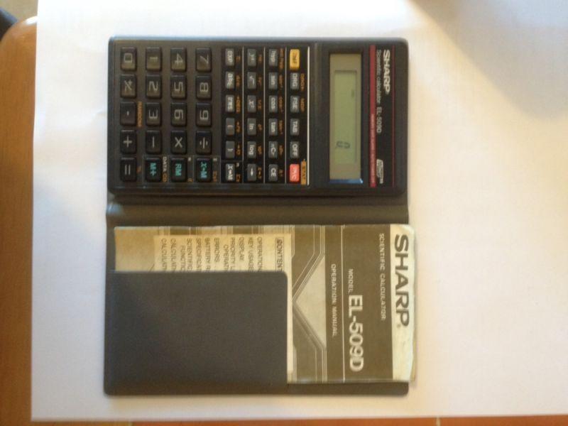 Vintage Sharp El-509D Scientific Calculator