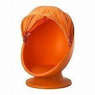 orange ikea swivel chair