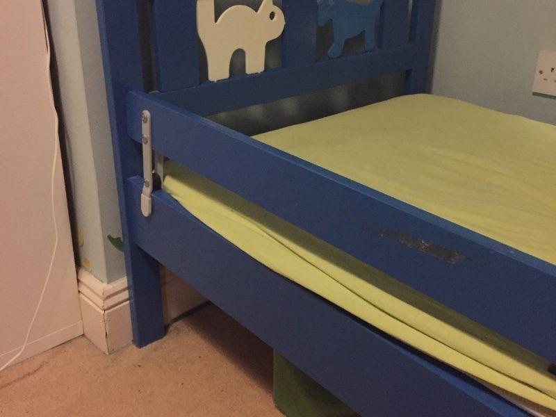 Ikea bed blue