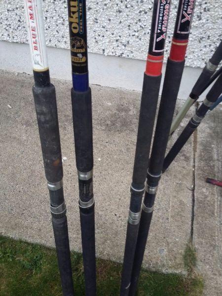 Carp coarse water fishing rods